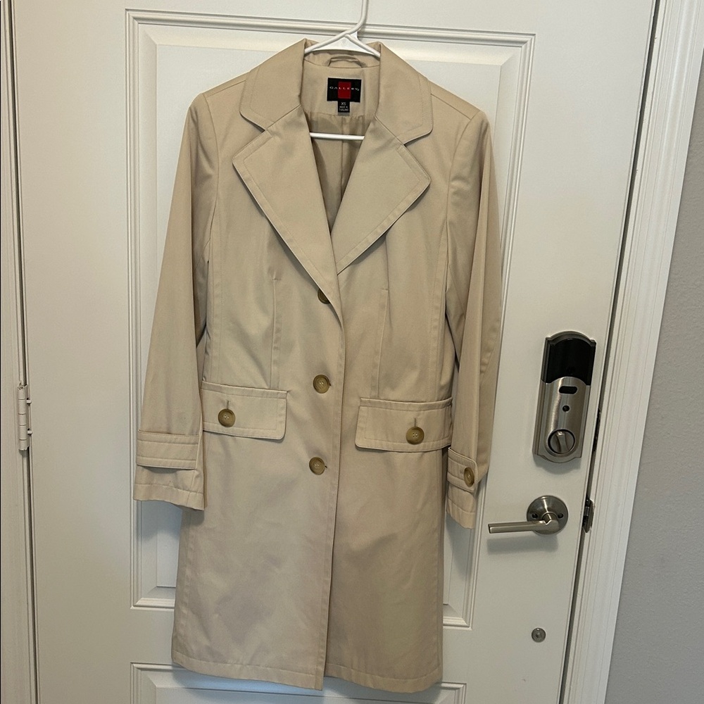 Gallery Beige Women's Trench Coat